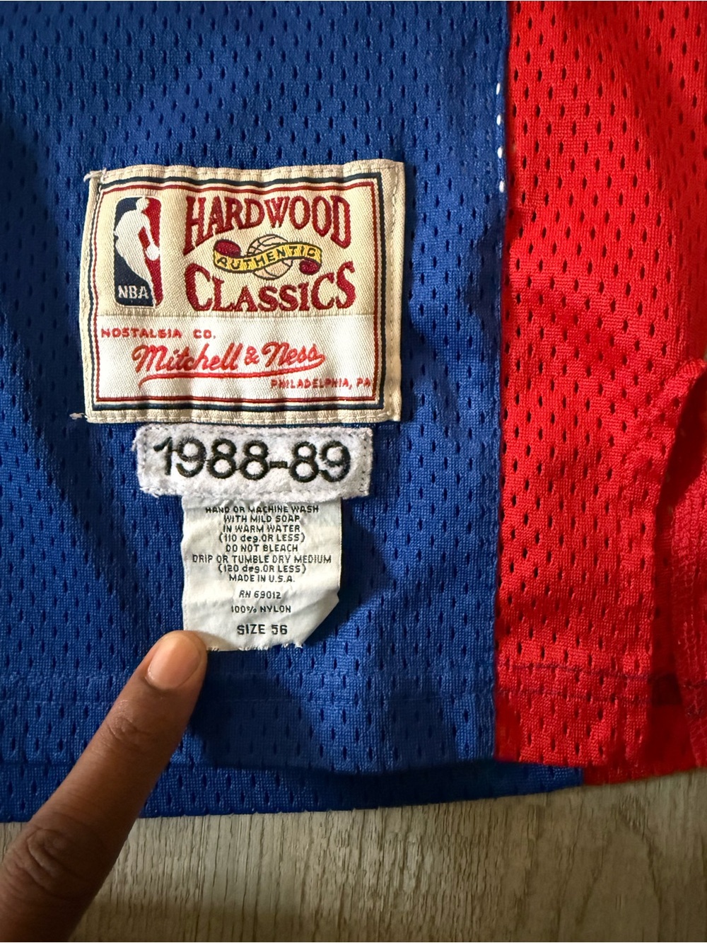 Vintage Isiah Thomas Hardwood Classics Mitchell & Ness Detroit Piston #11 Jersey - Picture 5 of 7